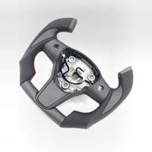 Load image into Gallery viewer, CCExcellent for tesla model3 2017-2020 carbon fiber steering wheel black smooth leather
