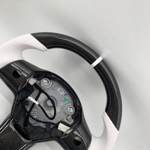 Load image into Gallery viewer, CCExcellent for tesla model3 2017-2020 carbon fiber steering wheel white stripe
