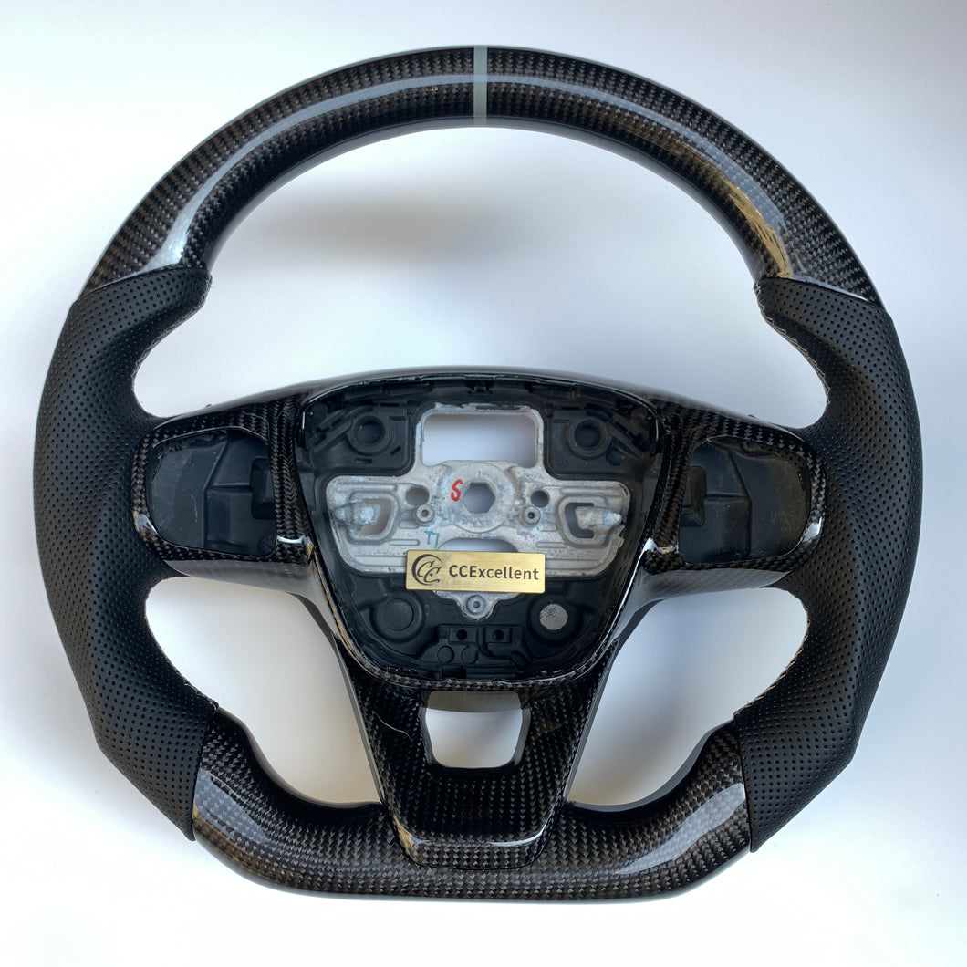 CCExcellent For Ford Escape, Escape, Focus ST/ST-Line, Fiesta ST/ST-Line MK8, Kuga ST-Line, Puma ST-Line, Focus MK4 2018-2022 carbon fiber steering wheel