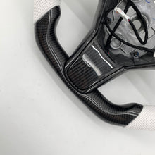 Load image into Gallery viewer, CCExcellent for tesla model3 2017-2020 carbon fiber steering wheel white stripe
