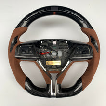 Load image into Gallery viewer, CCexcellent  For Maserati Quattroporte GTS 2013 2014 2015 2016 2017 2018 2019 carbon fiber steering wheel with LED at the top
