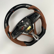 Load image into Gallery viewer, CCexcellent  For Maserati Quattroporte GTS 2013 2014 2015 2016 2017 2018 2019 carbon fiber steering wheel with LED at the top
