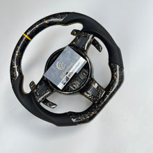 Load image into Gallery viewer, CCexcellent  For Porsche  Carrera models 2012 2013 2014 2015 2016 carbon fiber steering wheel  with black perforated leather sides
