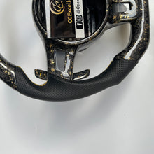 Load image into Gallery viewer, CCexcellent  For Porsche  Carrera models 2012 2013 2014 2015 2016 carbon fiber steering wheel  with black perforated leather sides
