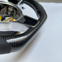 Load image into Gallery viewer, CCexcellent For Porsche 2017 2018 2019 911 Carrera models carbon fiber steering wheel with black perforated leather sides

