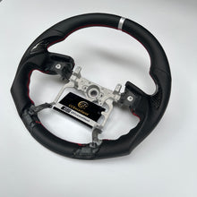 Load image into Gallery viewer, CCExcellent for Toyota Tundra  2014-2020 carbon fiber steering wheel white thumbgrips
