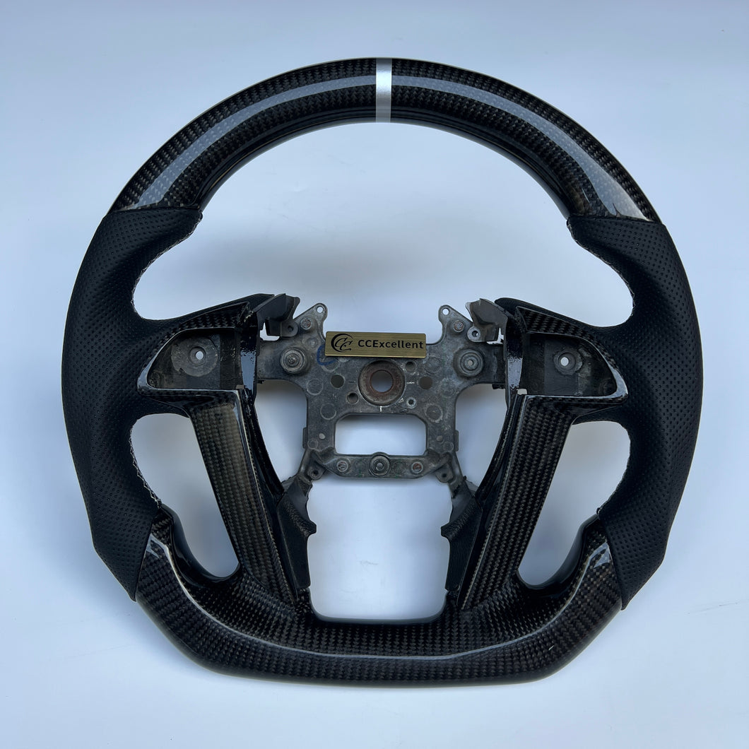 CCexcellent For Honda Pilot 2009-2015  carbon fiber steering wheel