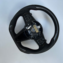 Load image into Gallery viewer, CCexcellent  For Acura RDX 2019 2020 2021 carbon  fiber steering wheel with black perforated leather sides
