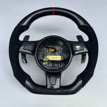 Load image into Gallery viewer, CCexcellent For Porsche Panamera 2009 2010 2011 2012 2013 2014 2015 2016  carbon fiber wheel with black Italian alcantara sides
