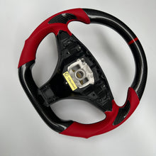Load image into Gallery viewer, CCexcellent For Tesla Model X carbon fiber steering wheel with black carbon thumb grips
