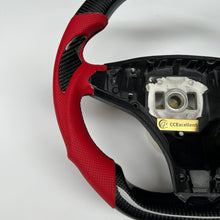Load image into Gallery viewer, CCexcellent For Tesla Model X carbon fiber steering wheel with black carbon thumb grips
