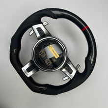 Load image into Gallery viewer, CCexcellent  For Porsche Boxster models 2013 2014 2015 2016 carbon fiber steering wheel with black perforated leather sides
