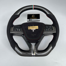 Load image into Gallery viewer, CCexcellent For Maserati Quattroporte GTS 2013 2014 2015 2016 2017 2018 2019 carbon fiber steering wheel with black Italian alcantara sides
