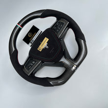 Load image into Gallery viewer, CCexcellent For Maserati Quattroporte GTS 2013 2014 2015 2016 2017 2018 2019 carbon fiber steering wheel with black Italian alcantara sides

