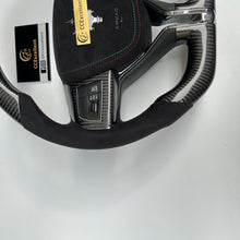 Load image into Gallery viewer, CCexcellent For Maserati Quattroporte GTS 2013 2014 2015 2016 2017 2018 2019 carbon fiber steering wheel with black Italian alcantara sides

