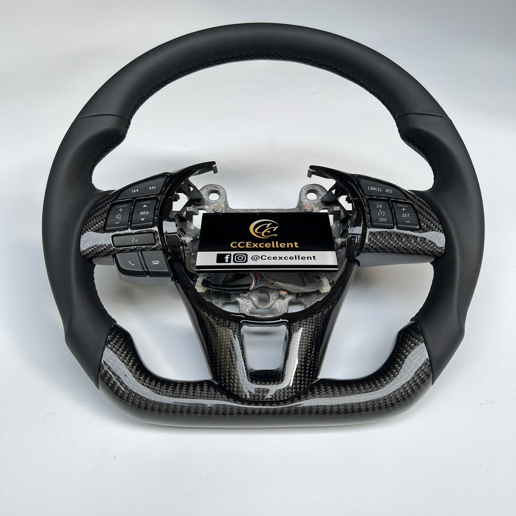 CCexcellent carbon fiber steering wheel for Mazda 2014/2015/2016/2017