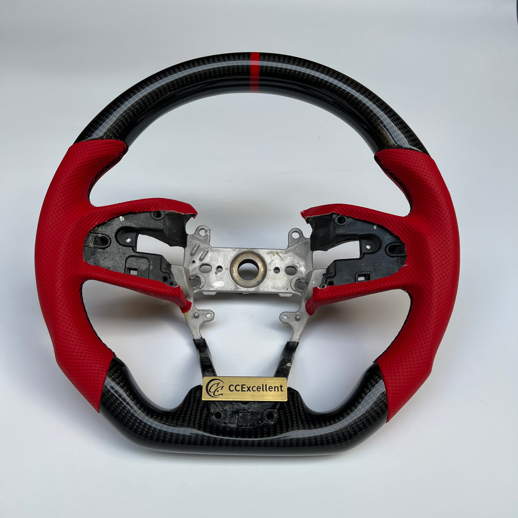 CCexcellent For Honda FK8 2016-2021 carbon fiber steering wheel