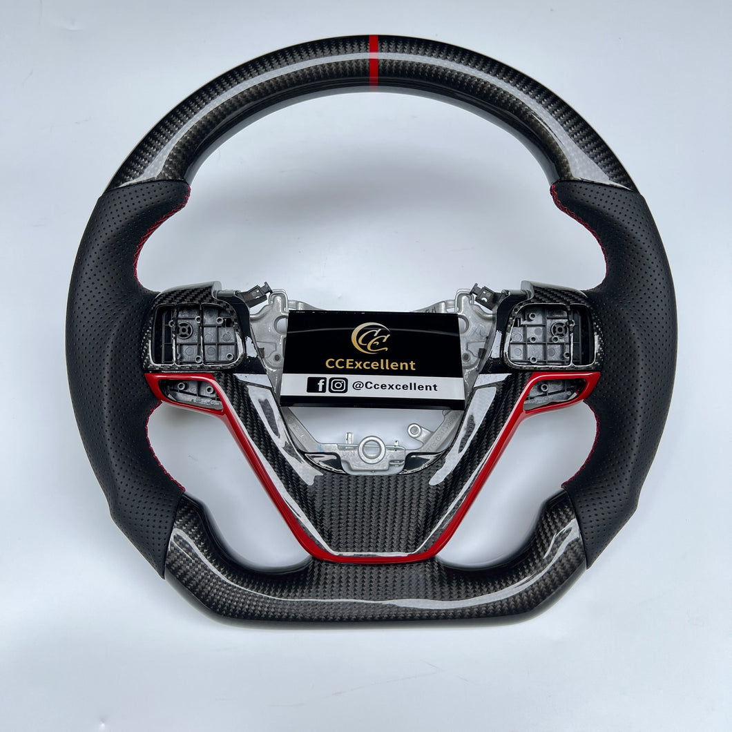 CCexcellent -For TOYOTA SIENNA STEERING WHEEL 2015 2016 2027 2018 2019  carbon fiber steering wheel