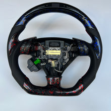 Load image into Gallery viewer, CCexcellent  For Acura TSX 2004 2005 2006 2007 2008 carbon  fiber steering wheel with black perforated leather sides

