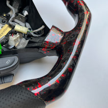 Load image into Gallery viewer, CCexcellent  For Acura TSX 2004 2005 2006 2007 2008 carbon  fiber steering wheel with black perforated leather sides
