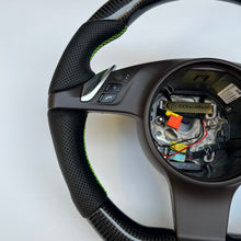 Load image into Gallery viewer, CCexcellent  For Porsche Boxster models  2013 2014 2015 2016 carbon steering wheel with black perforated leather sides
