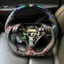 Load image into Gallery viewer, CCexcellent  For Acura TSX 2004 2005 2006 2007 2008 carbon  fiber steering wheel with LED at the top
