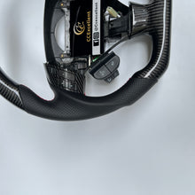 Load image into Gallery viewer, CCexcellent  For Acura TSX 2004 2005 2006 2007 2008 carbon  fiber steering wheel with black perforated leather sides
