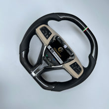 Load image into Gallery viewer, CCexcellent  For MASERATI GHIBLI M157 2014 2015 2016 2017 2018 2019 carbon fiber steering wheel with black perforated leather sides
