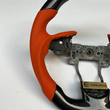 Load image into Gallery viewer, CCexcellent  For Acura ZDX 2009 2010 2011 2012  carbon steering wheel with brown perforated leather sides
