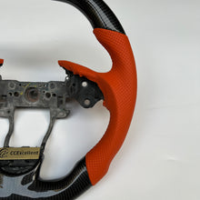 Load image into Gallery viewer, CCexcellent  For Acura ZDX 2009 2010 2011 2012  carbon steering wheel with brown perforated leather sides
