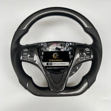 Load image into Gallery viewer, CCexcellent  For Acura MDX 2018 2019 2020 2021 2022 carbon  fiber steering wheel with black perforated leather sides
