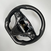Load image into Gallery viewer, CCexcellent  For Acura MDX 2018 2019 2020 2021 2022 carbon  fiber steering wheel with black perforated leather sides
