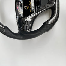 Load image into Gallery viewer, CCexcellent  For Acura MDX 2018 2019 2020 2021 2022 carbon  fiber steering wheel with black perforated leather sides
