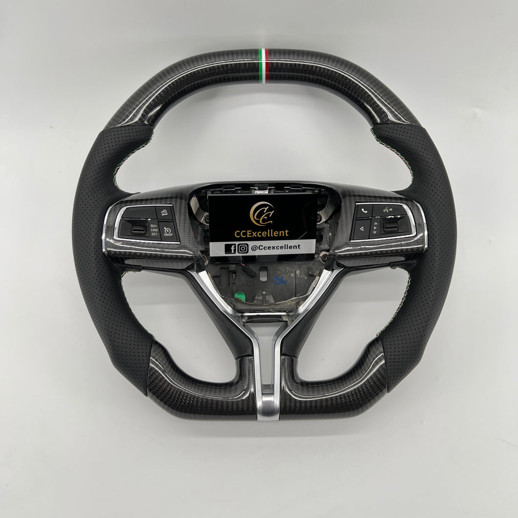 CCexcellent  For MASERATI GHIBLI M157 2014 2015 2016 2017 2018 2019 carbon fiber steering wheel