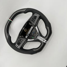 Load image into Gallery viewer, CCexcellent  For MASERATI GHIBLI M157 2014 2015 2016 2017 2018 2019 carbon fiber wheel  with black perforated leather sides
