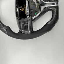 Load image into Gallery viewer, CCexcellent  For MASERATI GHIBLI M157 2014 2015 2016 2017 2018 2019 carbon fiber steering wheel with black perforated leather sides
