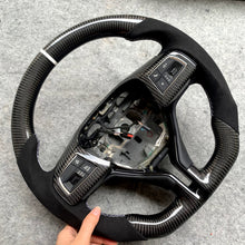 Load image into Gallery viewer, CCexcellent For Maserati Quattroporte GTS 2013 2014 2015 2016 2017 2018 2019  carbon fiber steering wheel with black Italian alcantara sides
