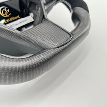 Load image into Gallery viewer, CCexcellent For Tesla Model Y steering wheel carbon fiber with black Alcantara
