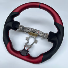 Load image into Gallery viewer, CCexcellent For Nissan Juke 2011-2017 carbon fiber steering wheel with matte red carbon
