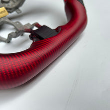 Load image into Gallery viewer, CCexcellent For Nissan Juke 2011-2017 carbon fiber steering wheel with matte red carbon

