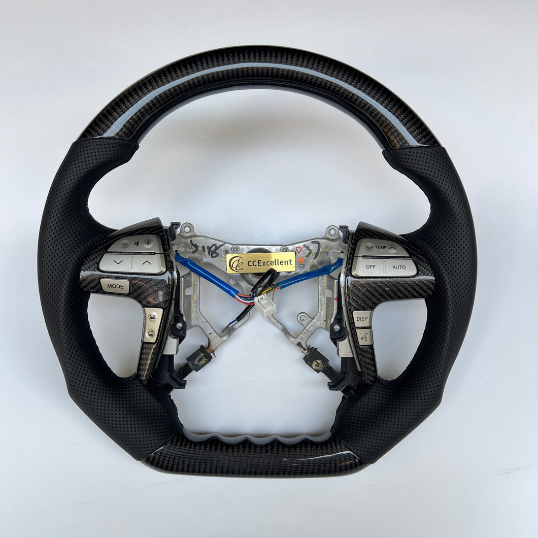 CCexcellent -For Toyota Highlander 2008 2009 2010 2011 2012 2013 2014 carbon fiber steering wheel