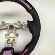 Load image into Gallery viewer, CCexcellent For Nissan GTR R35 2009-2016 carbon fiber steering wheel with pink flake forged carbon

