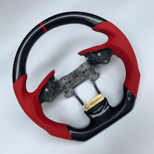 Load image into Gallery viewer, CCexcellent  For Acura TL 2009 2010 2011 2012 2013 2014 carbon fiber wheel with red perforated leather sides
