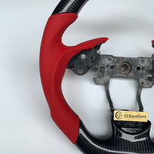 Load image into Gallery viewer, CCexcellent  For Acura TL 2009 2010 2011 2012 2013 2014 carbon fiber wheel with red perforated leather sides
