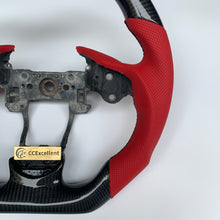 Load image into Gallery viewer, CCexcellent  For Acura TL 2009 2010 2011 2012 2013 2014 carbon fiber wheel with red perforated leather sides
