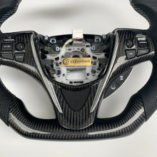 Load image into Gallery viewer, CCexcellent  For Acura MDX 2018 2019 2020 2021 2022 carbon  fiber steering wheel with black perforated leather sides
