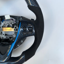 Load image into Gallery viewer, CCexcellent  For Acura MDX 2018 2019 2020 2021 2022 carbon steering wheel with black Italian alcantara sides
