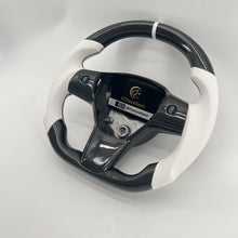 Load image into Gallery viewer, CCexcellent For Tesla Model Y 2017 2018 2019 2020 2021 carbon fiber steering wheel
