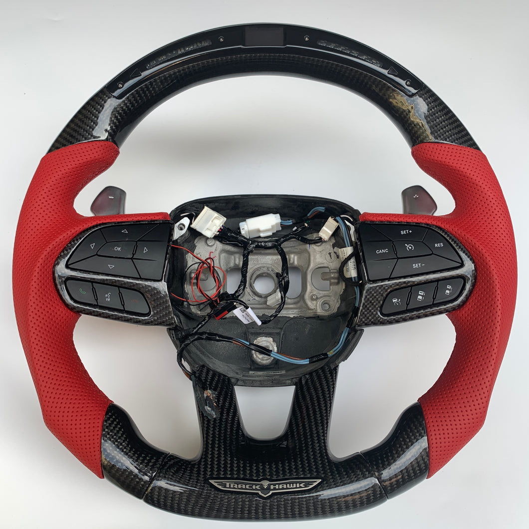 CCexcellent For Dodge (SRT) Challenger 2015 2016 2017 2018 2019 2020 2021 carbon fiber steering wheel