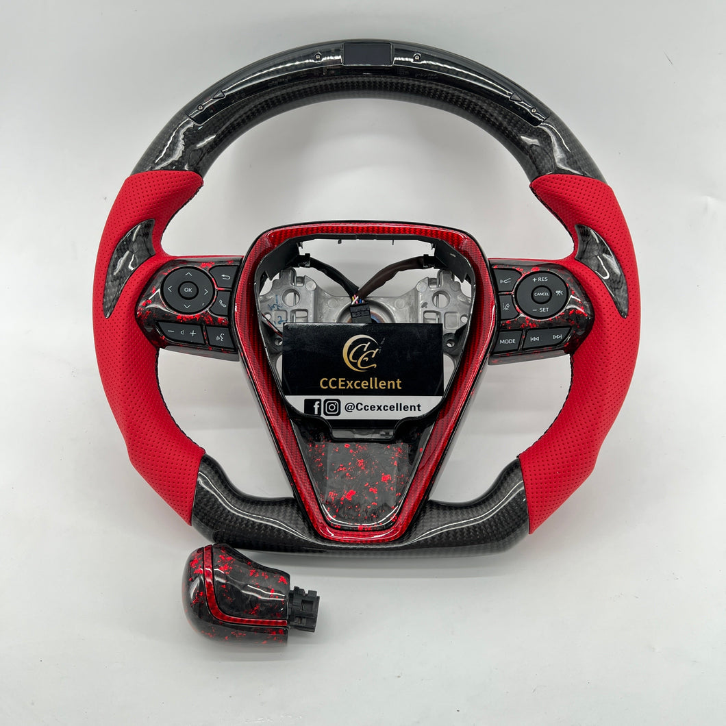 CCexcellent -For Toyota Avalon 2018 2019 2020 2021 2022 carbon fiber steering wheel